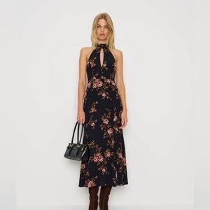 Reformation Noele Dress Black - Size 2